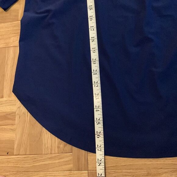 Torrid Active Blue Strappy Tech performance tee shirt M/L - Picture 9 of 10